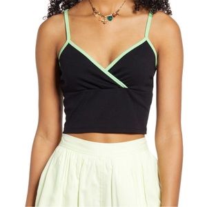 NWT BP Black & Green Cropped Tank Size X Large
